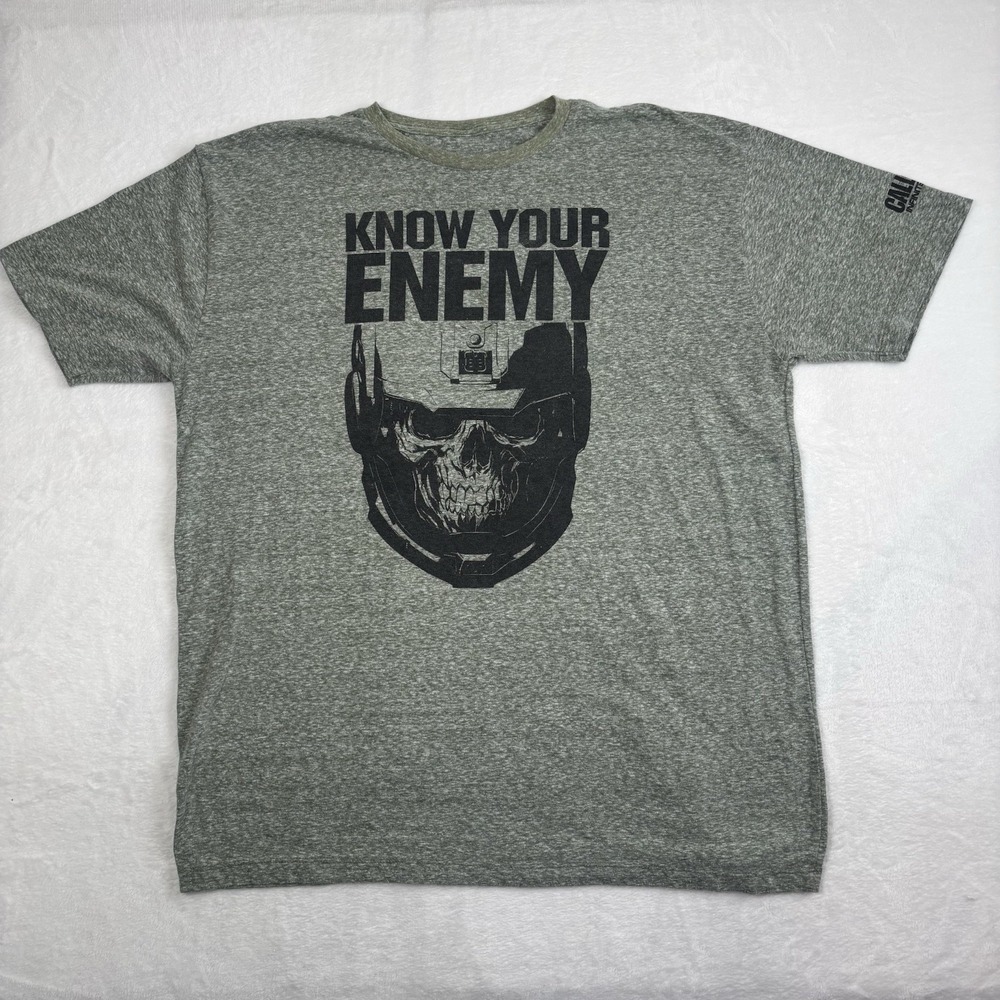 Call of Duty Infinite Warfare Know Your Enemy‎ Green SS Graphic Shirt Men's XL